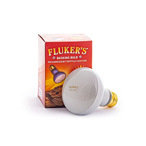 Fluker's Incandescent Basking Spotlight Bulbs for Reptiles, 75 Watt