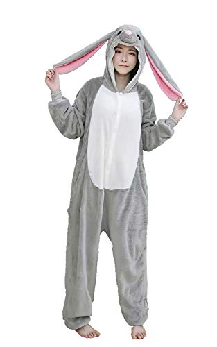 Urmycos Adult Bunny Animal Cosplay Halloween Costume Pajamas XL