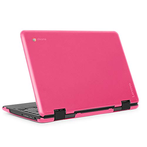mCover Case Compatible for 2019~2021 11.6' Lenovo 300E 2nd Gen Chromebok & Windows 2-in-1 Laptop Computers ONLY (NOT Fitting Any Other Lenovo Models) - Pink