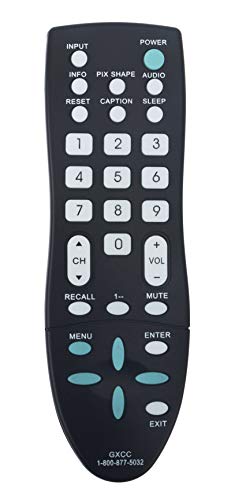 GXCC Replaced Remote fit for Sanyo TV DP19648 DP26649 DP19649 DP26640 DP46841 DP26648 GXFA DP42D23 DP39E23 DP39E63 DP46812 DP39842