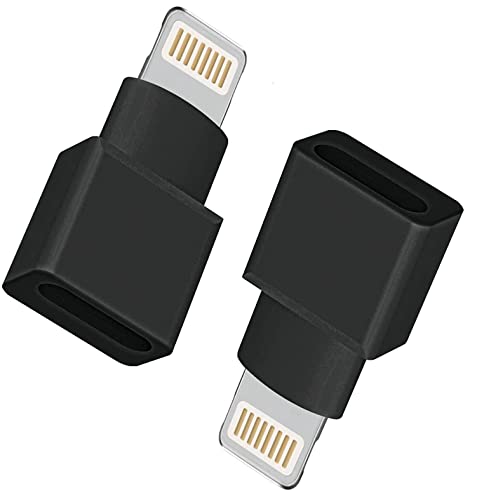 DESOFICON 2Pack Apple MFi Certified Lightning Extender Adapter, Male to Female, 8-pin for iPhone 13 12 11 X XS XR 8 7 6 iPad Transfer Audio Video Data