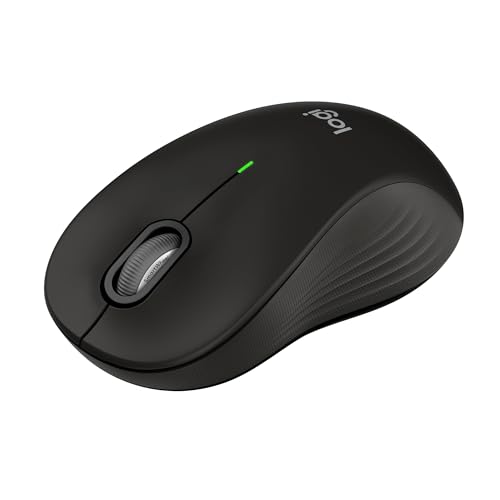 Logitech Signature M550 L Full Size Wireless Mouse - for Large Sized Hands, 2-Year Battery, Silent Clicks, Bluetooth, Multi-Device Compatibility - Black