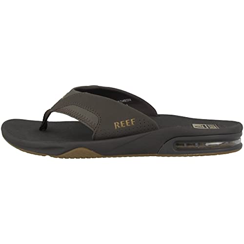 Reef Men's Sandals, Fanning, Brown/Gum, 11