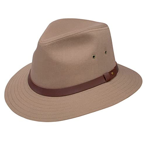 Dobbs Gable Safari Hat Khaki Medium