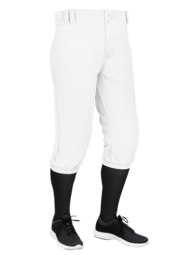 Gnodio 4T-9Years Toddler Baseball Pants Boys Kids Knicker Baseball Pants Girl Softball Pants with Pockets White