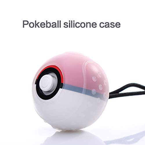 Silicone Grip Case for Poke Ball Plus Controller, Accessories Rubber Skin Protective Cover Case Compatible with Nintendo Switch Pokemon Lets Go Pikachu Lets Go Eevee Poke Ball Plus - Clear