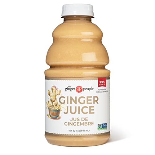 Ginger Juice, 99% Pure Ginger Juice by The Ginger People – Drug Free, Original Flavor and Premium Quality Ginger Juice, 32 Fl oz Bottle - (Pack of 1)