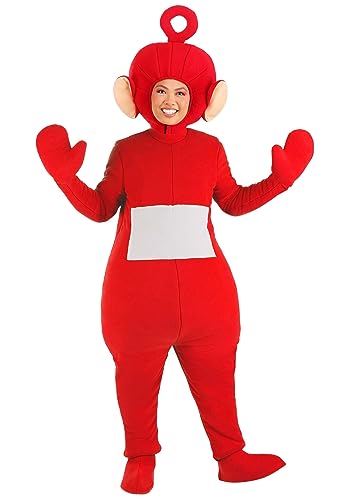 FUN Costumes Teletubbies Adult Po Costume Unisex, Red Halloween Outfit for Men & Women, 90s Nostalgia, Large