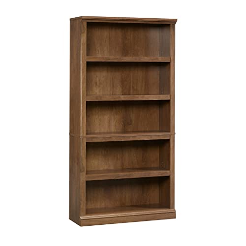 Sauder Miscellaneous Storage 5 Split Bookcase/Book Shelf, L: 35.28' x W: 13.23' x H: 69.76', Oiled Oak finish