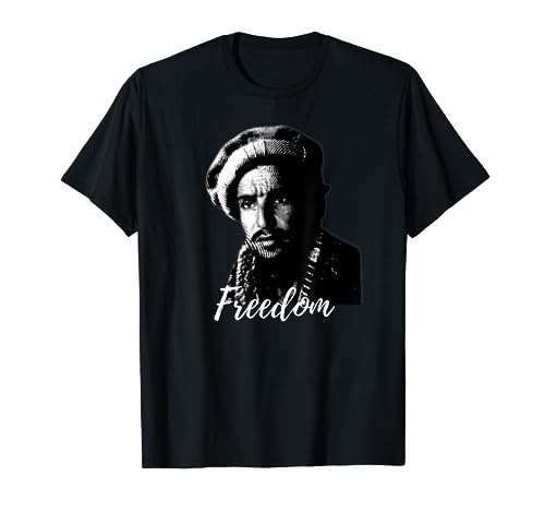 Free Afghanistan Freedom Fighter Massoud Afghan Design T-Shirt