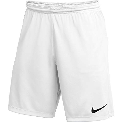 Nike Youth Park III Shorts (White/Black, X-Large)