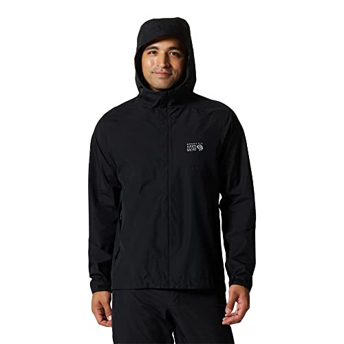 Mountain Hardwear Men's Exposure/2 Gore-Tex Paclite Jacket, Black, L
