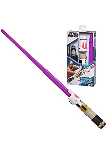 STAR WARS Lightsaber Forge Mace Windu Extendable Purple Lightsaber Toy, Customizable Roleplay Toy for Kids Ages 4 and Up, Multi-Colored, Standard, (F1164)