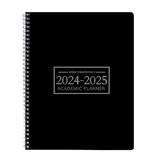 Planner Jan 2024- Dec 2025 Office Calendar Monthly Planner for 24 Monthes - 9 × 11 Time Management Teacher Academic Organizer Hard PVC Cover with Spiral Bound