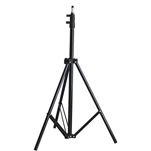Riqiorod Light Stand, 7-Foot Photography Tripod Stand, Floor Selfie Ring Light Support for Studio, Umbrella, Backdrop, LED Panel, Speedlite Flashes, Reflector, Strobes, Video Lights