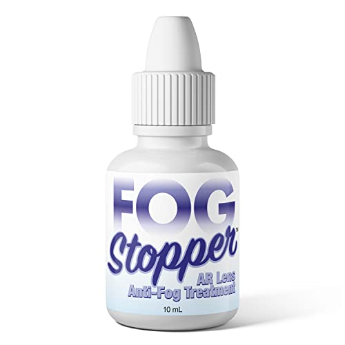 ULTRAVUE Fog Stopper Anti-Fog Drops Treatment - Effective On All Lenses (AR Coated Included) and Screens - Prevents Fogging on Eyeglasses, Goggles, PPE and More - Stay Fog Free for Days - Made in USA