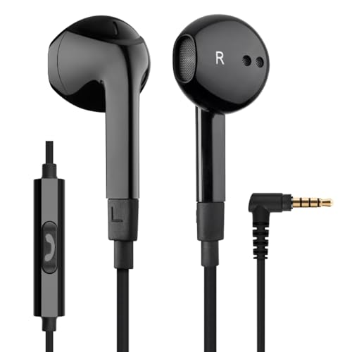 LUDOS FEROX Wired Earbuds in-Ear Headphones, 5 Year Warranty, Earphones with Microphone, Noise Isolation Corded for 3.5mm Jack Ear Buds for iPhone, Samsung, Computer, Laptop, Kids, School Students