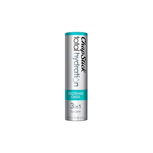 ChapStick Total Hydration Soothing Oasis Moisturizing Lip Balm Tube, Lip Balm for Lip Care - 0.12 Oz