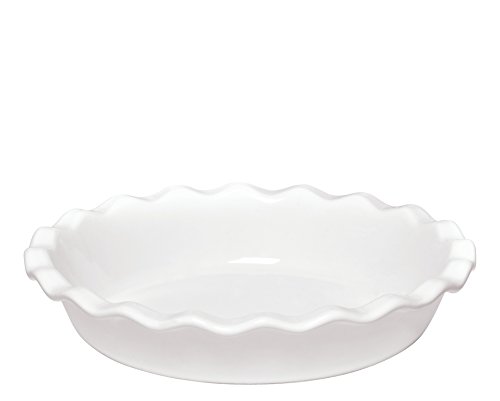 Emile Henry Made In France 9 Inch Pie Dish, White