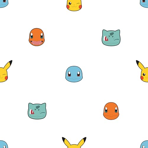 RoomMates Pokémon Character Faces Peel and Stick Wallpaper, RMK12627RL