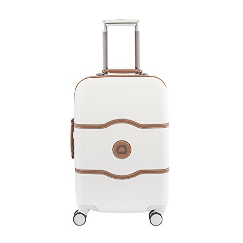DELSEY Paris Chatelet Hard+ Hardside Luggage with Spinner Wheels, Champagne White, Carry-on 21 Inch