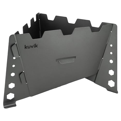 Kuvik Titanium Solid Fuel Stove - Ultralight and Compact Stove for Backpacking, Camping, and Survival