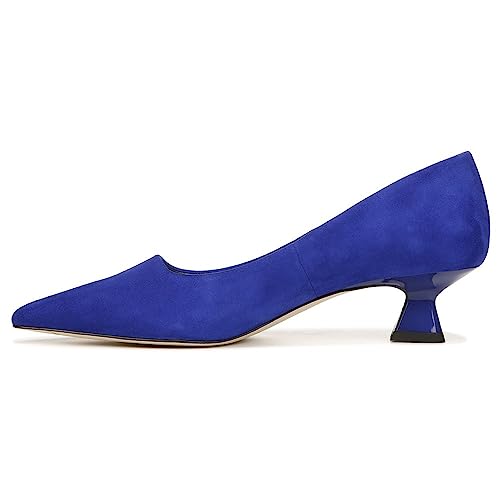 Franco Sarto Sarto Womens Diva Pointed Toe Kitten Heel Pump Cobalt Blue Suede 9 M