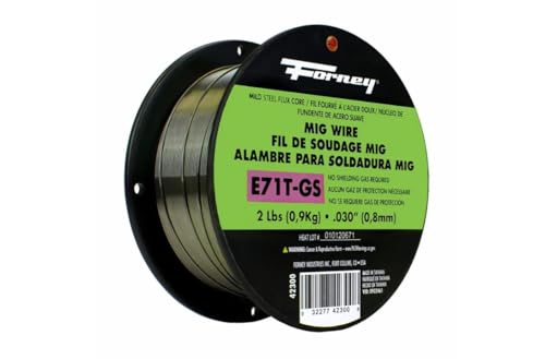 Forney 42300 Flux Core Mig Wire, Mild Steel E71TGS.030-Diameter, 2-Pound Spool, Silver, Pack of 1