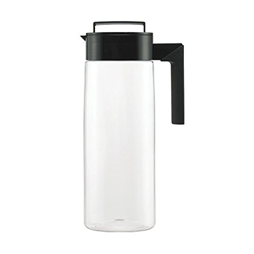 Takeya Patented and Airtight Pitcher Made in the USA, BPA Free Food Grade Tritan Plastic, 2 qt, Black