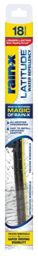 Rain-X 5079275-2 Latitude 2-In-1 Water Repellent Wiper Blades, 18 Inch Windshield Wipers (Pack Of 1), Automotive Replacement Windshield Wiper Blades With Patented Repellency Formula