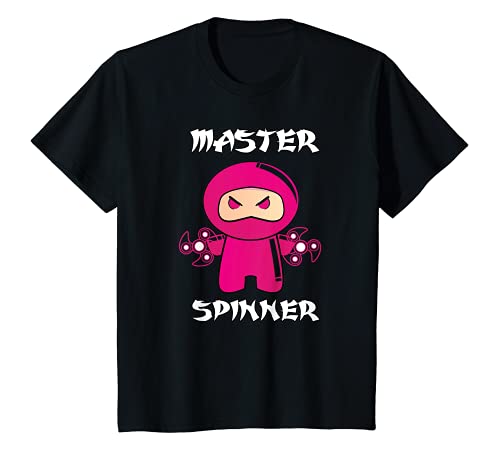 Kids Ninja Master Fidget Spinner T-Shirt for Girls Kids Gift