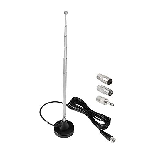 Bingfu Strong Magnetic Base FM Radio Antenna Telecopic for Pioneer Onkyo Yamaha Marantz Sherwood Indoor Digital HD Radio FM Radio Bluetooth Home Stereo Receiver AV Audio Video Home Theater Tuner