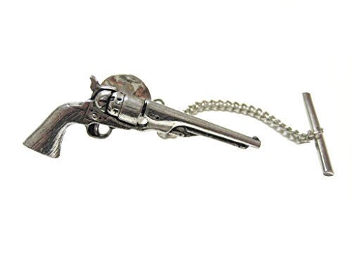 Kiola Designs Antique Revolver Pistol Gun Tie Tack