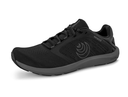 Topo Athletic Men's Lightweight Comfortable 0MM Drop ST-5 Road Running Shoes, Athletic Shoes for Road Running, Black/Charcoal, Size 12.5