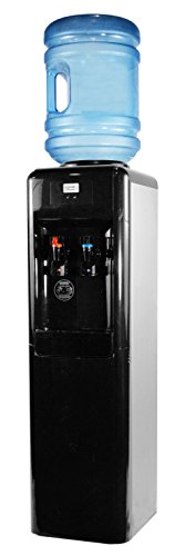 Aquverse Commercial Grade Top-Loading Hot & Cold Water Cooler Dispenser, Stainless Black | NSF and UL/Energy Star Certified (A6000-K)