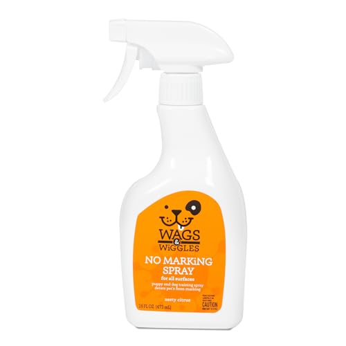 Wags & Wiggles No Marking Deterrent Training Spray for Dogs - Indoor Dog Pee Repellent & Behavior Aid, Anti Pee & Urine Deterrent, No More Marking, Ideal for Potty Training
