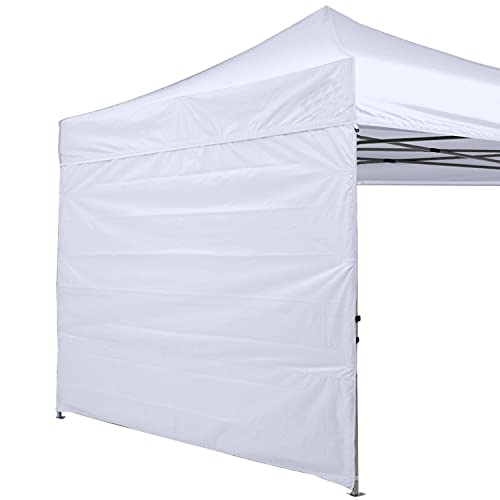 ABCCANOPY Instant Canopy SunWall 10x10 FT, 1 Pack Sidewall Only, White