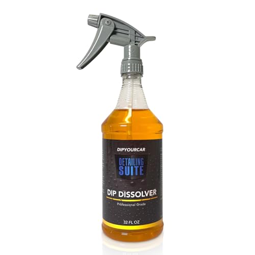 DipYourCar.com Plasti Dip Dissolver - Finish Remover, Striper, and Cleaner for Plastic Dip Painted Cars - Liquifies and Removes Dip to Thin to Peel (32 oz Spray Bottle)