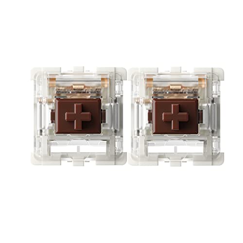Gateron G Brown Pro Switches Pre-lubed 3pin RGB SMD Tactile for Gaming Mechanical Keyboard (72 Pcs, Brown)
