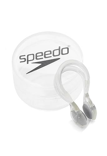 Speedo Unisex Swim Nose Clip Liquid Comfort Clear One Size