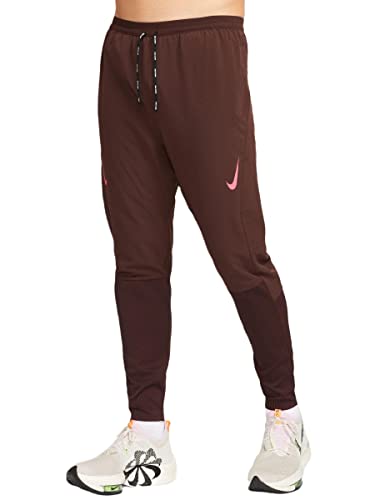 Nike Dri-FIT ADV AeroSwift Men's Racing Pants, Earth/Hyper Pink, M Regular US