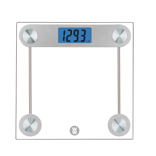Weight Watchers Scales by Conair Scale for Body Weight, Digital Bathroom Scale in Clear