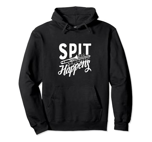 Funny Spit Happens Marching Band Trombone Hoodie Section