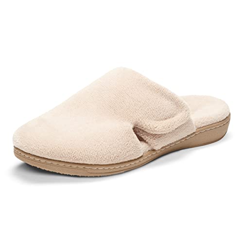 Orthaheel Gemma Mule Slipper Tan Terry, US Size 8