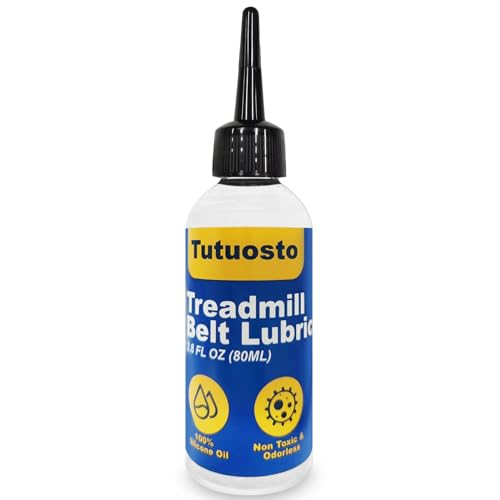 Treadmill Lubricant for Belt, 100% Silicone Treadmill Belt Lubricant, Treadmill Lubricant Kit, with Precision Screw Cap, Viscosity 500CS, Suitable for Most Treadmills, Silicone Oil for Acrylic Pouring