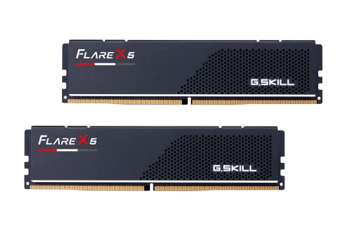 G.SKILL Flare X5 Series (AMD Expo) DDR5 RAM 32GB (2x16GB) 6000MT/s CL30-38-38-96 1.35V Desktop Computer Memory UDIMM - Matte Black (F5-6000J3038F16GX2-FX5)