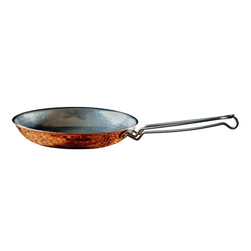 Sertodo Copper Skillet Pan | 8 inch Diameter | Patented Stainless Steel Handle System | Naturally Non-Stick Tin Lining, Pure Copper Body | Professional Kitchen Grade | Elegant, Durable, Functional