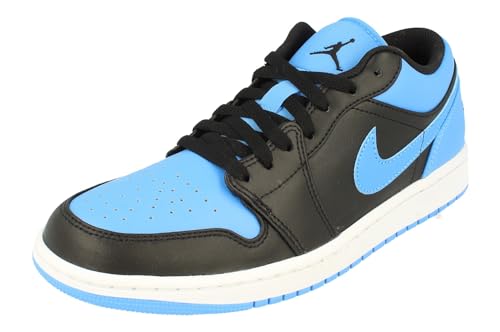 Nike Air Jordan 1 Low Men's Black/Black-University Blue 553558-041 11