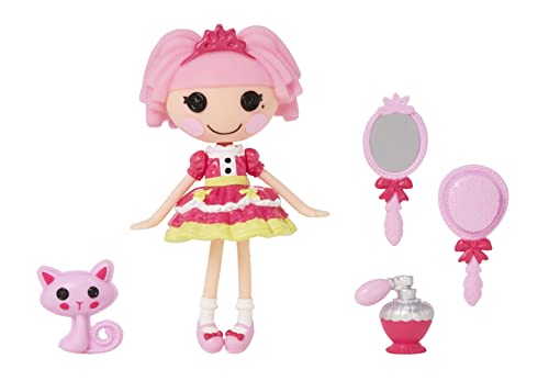 Lalaloopsy Mini Doll - Jewel Sparkles with Mini Pet Persian Cat, 3' Mini Princess Doll with Accessories, in Reusable House Package playset, for Ages 3-103, Multicolor, 579045