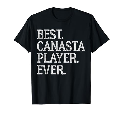 Best Canasta Player Ever Funny Vintage Canasta Card Game T-Shirt